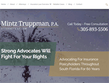 Tablet Screenshot of mintztruppman.com